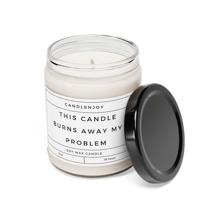 This Candle Burns Away My Problem Scented Soy 9oz Candle