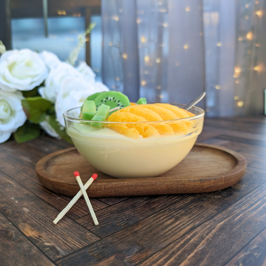 Pineapple Star Fruit Bowl Candle