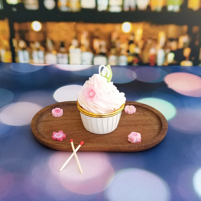 Cherry Blossom Cupcake Candle 2