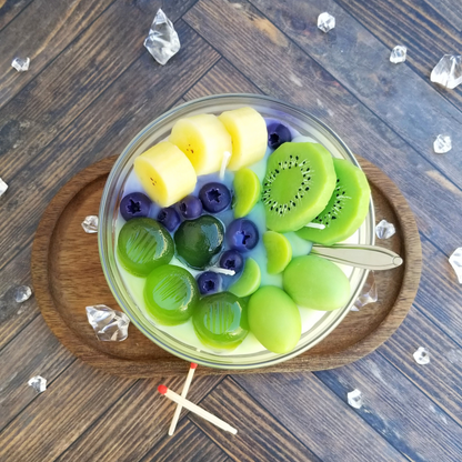 Grape Kiwi Fruit Bowl Candle 3