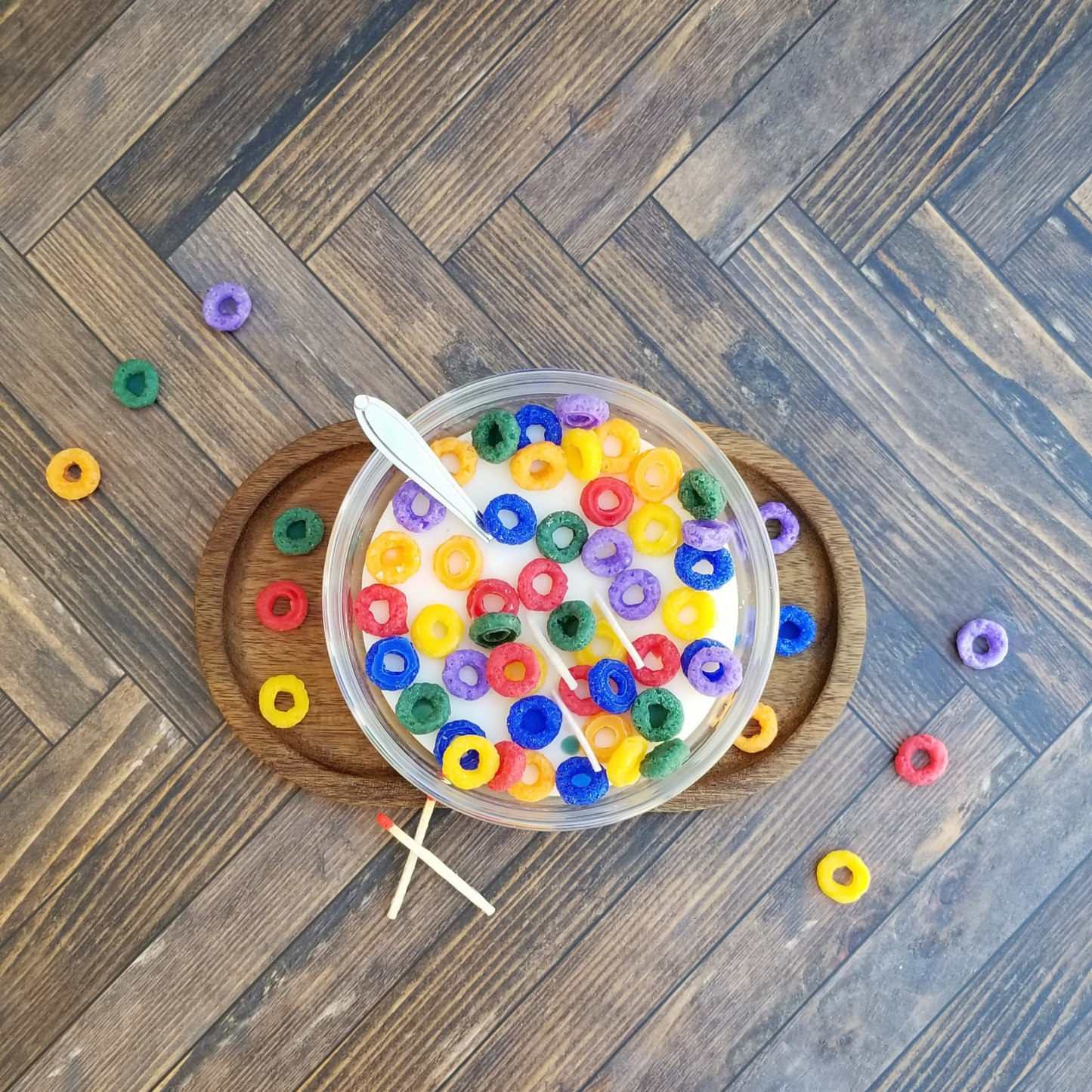 Cereal Bowl With Spoon Candle